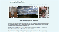 Desktop Screenshot of hummingbirdridgerattery.weebly.com