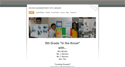 Desktop Screenshot of irving5th.weebly.com