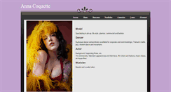Desktop Screenshot of annacoquette.weebly.com