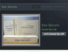 Tablet Screenshot of eyesecretsnew.weebly.com