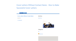 Desktop Screenshot of coverletterswithoutcontactname.weebly.com