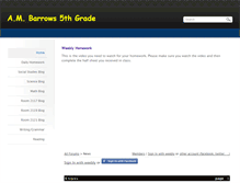 Tablet Screenshot of barrowsfifthgrade.weebly.com