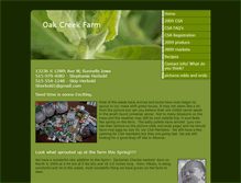 Tablet Screenshot of oakcreekfarm.weebly.com