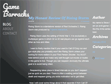 Tablet Screenshot of gamebarracks.weebly.com