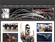 Tablet Screenshot of cre8glassworks.weebly.com