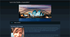 Desktop Screenshot of nadia2australia.weebly.com