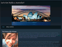 Tablet Screenshot of nadia2australia.weebly.com
