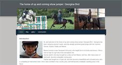 Desktop Screenshot of georginabirdshowjumping.weebly.com