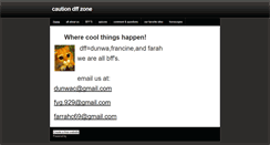 Desktop Screenshot of cautiondffzone.weebly.com