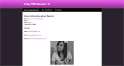 Desktop Screenshot of desireeisablogger.weebly.com