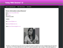 Tablet Screenshot of desireeisablogger.weebly.com