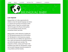 Tablet Screenshot of bilingualbaby.weebly.com