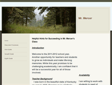 Tablet Screenshot of mrmercer.weebly.com