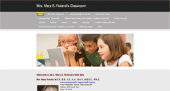 Desktop Screenshot of mrsrolandsclassroom.weebly.com