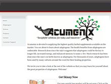 Tablet Screenshot of acumenix.weebly.com