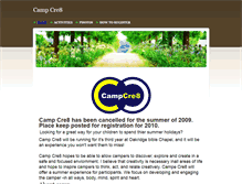Tablet Screenshot of campcre8.weebly.com