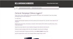Desktop Screenshot of belajarbahasainggeris.weebly.com