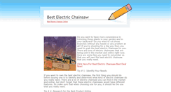 Desktop Screenshot of best-electric-chainsaw.weebly.com
