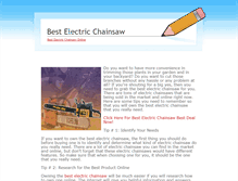 Tablet Screenshot of best-electric-chainsaw.weebly.com