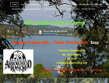 Tablet Screenshot of benton6thgradesciencecamp.weebly.com