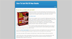 Desktop Screenshot of howtogetridofmanboobs.weebly.com