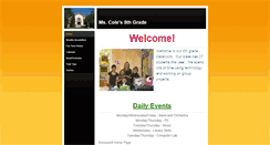 Desktop Screenshot of cole5thgrade.weebly.com