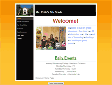 Tablet Screenshot of cole5thgrade.weebly.com