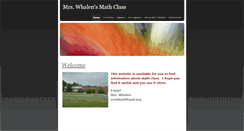 Desktop Screenshot of mrswhalensmathclass.weebly.com