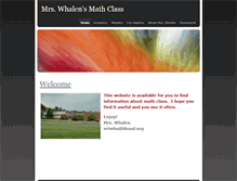 Tablet Screenshot of mrswhalensmathclass.weebly.com