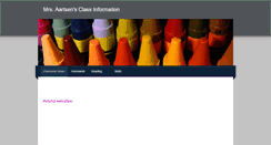 Desktop Screenshot of mrsaartsen.weebly.com
