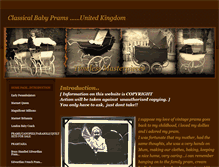 Tablet Screenshot of classicalbabyprams.weebly.com