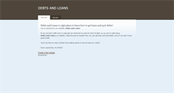 Desktop Screenshot of debts-and-loans.weebly.com