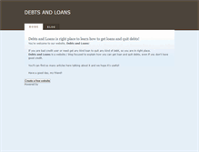 Tablet Screenshot of debts-and-loans.weebly.com