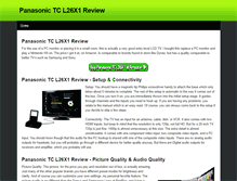 Tablet Screenshot of panasonictcl26x1review.weebly.com