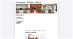 Desktop Screenshot of contemporarybathroomcabinets.weebly.com
