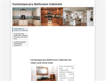 Tablet Screenshot of contemporarybathroomcabinets.weebly.com