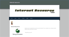 Desktop Screenshot of internetresource.weebly.com