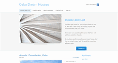 Desktop Screenshot of cebudreamhouses.weebly.com