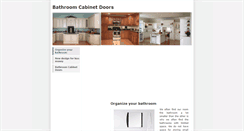 Desktop Screenshot of bathroomcabinetdoors.weebly.com