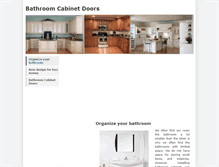 Tablet Screenshot of bathroomcabinetdoors.weebly.com