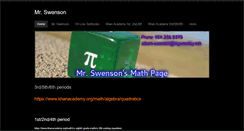 Desktop Screenshot of mrswenson.weebly.com