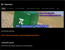 Tablet Screenshot of mrswenson.weebly.com