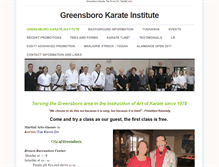 Tablet Screenshot of greensborokarateinstitute.weebly.com