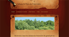 Desktop Screenshot of cabanes-et-tipis-auvezere.weebly.com