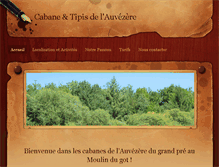 Tablet Screenshot of cabanes-et-tipis-auvezere.weebly.com