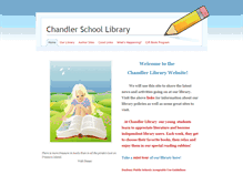 Tablet Screenshot of chandlerlibrary.weebly.com