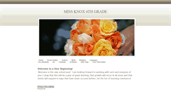 Desktop Screenshot of missknox.weebly.com