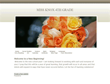 Tablet Screenshot of missknox.weebly.com