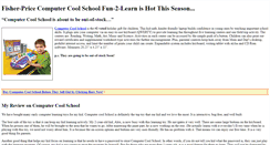 Desktop Screenshot of fisherpricecomputercoolschoolfun2learn.weebly.com