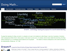 Tablet Screenshot of doingmath.weebly.com